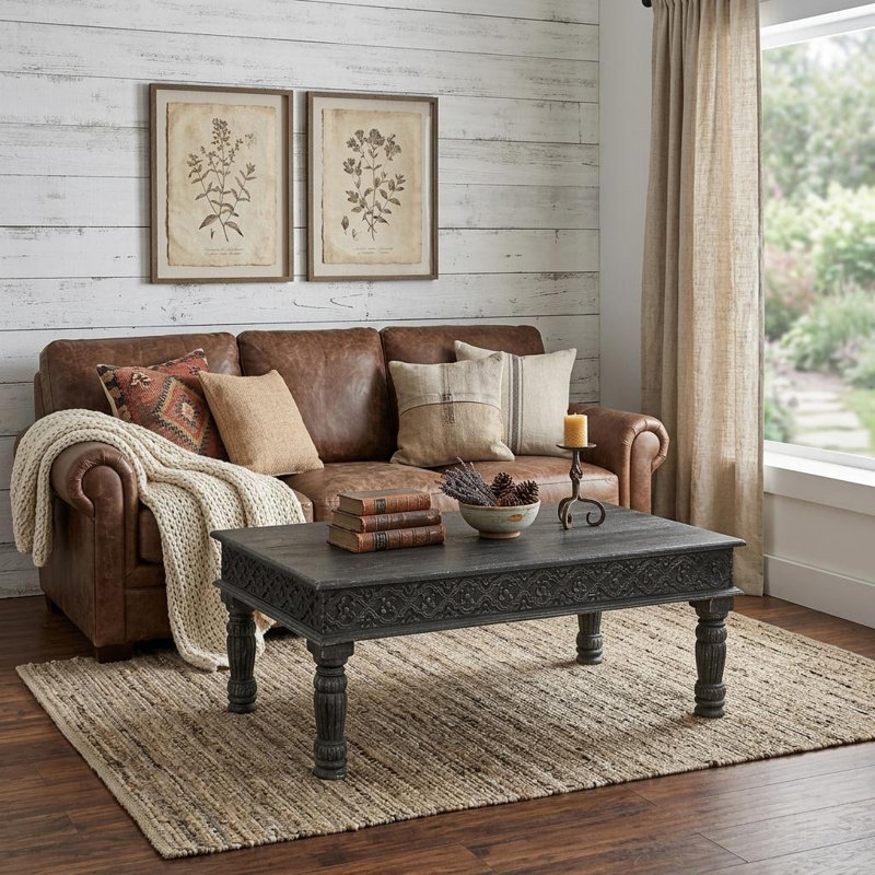 Table basse Gracie Mills, Black / Brown