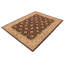 Tapis brun / beige en laine à motif oriental rectangulaire 9 pi 0 po x 11 pi 8 po Dorn