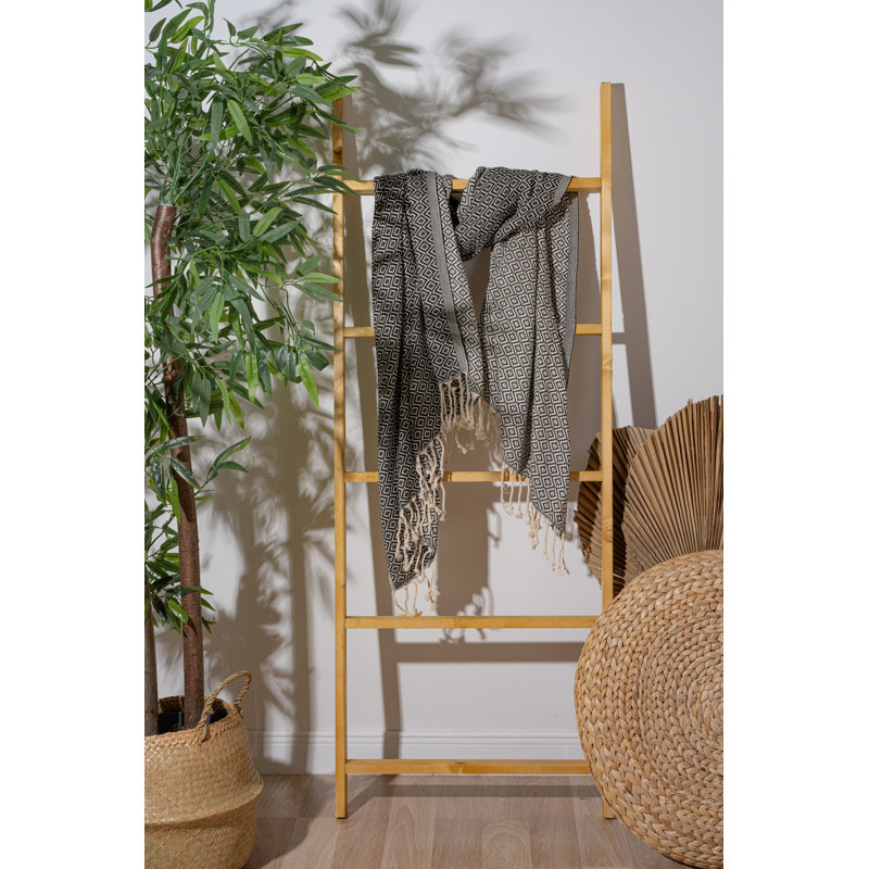 Luxueuse serviette de plage 100% coton Fouta, 39,4 po x 70,9 po | Doux et léger, 7,9 oz / pied carré | Idéal pour la plage, la piscine et le spa | Séchage rapide, entretien facile - lavage délicat à 104 ° F, séchage par culbutage à basse température