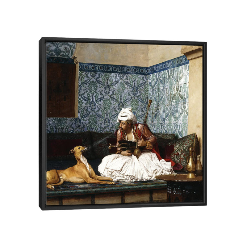 «Just a Bit of Fun», impression sur toile, H 18 po x l 18 po x P 1,5 po, Toile avec cadre noir, Pas de tapis