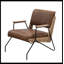 Fauteuil en cuir fleur 25 po-1297654396