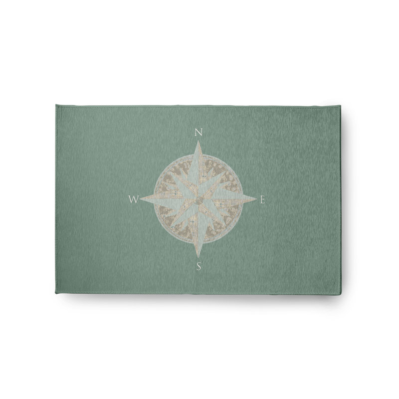 Tapis sauge à tissage plat Nautical Nights, Rectangle 2 pi x 3 pi