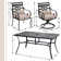 Jaress 6 - Person 60'' Long Dining Set with Cushions
