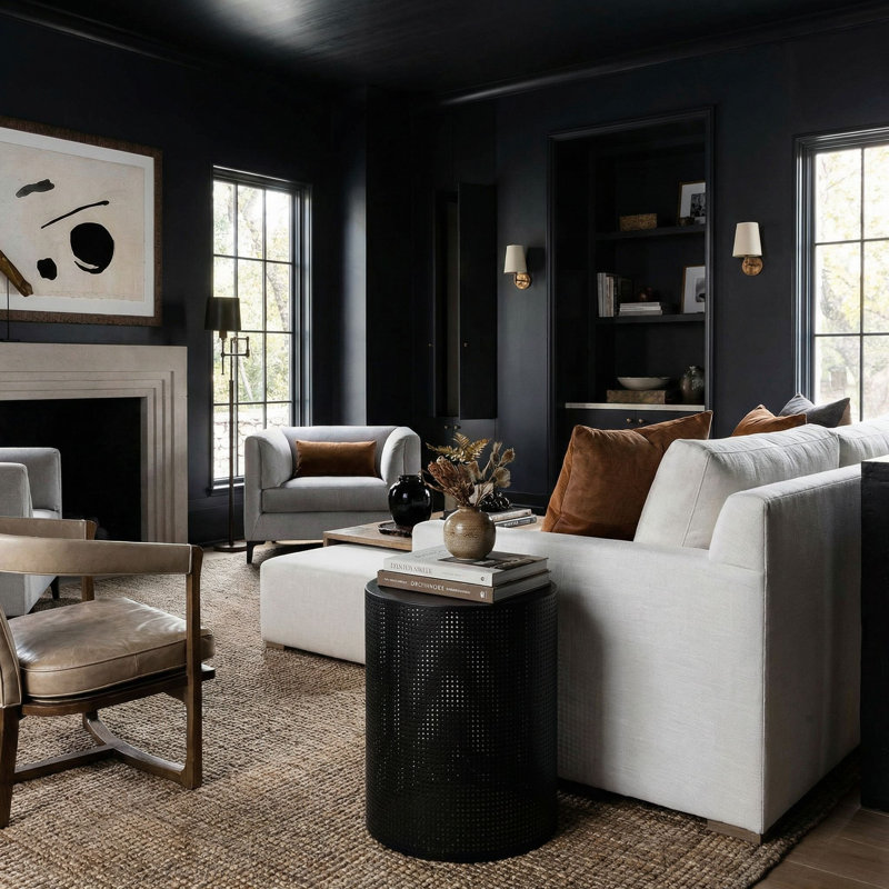 Dixon End Table, Matte Black
