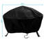 Couvre-foyer d'extérieur noir avec cordon de serrage Claire - 36 po-29217360-29217355