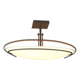 Mackintosh 2 - Light 23.6" Simple Bowl Semi Flush Mount