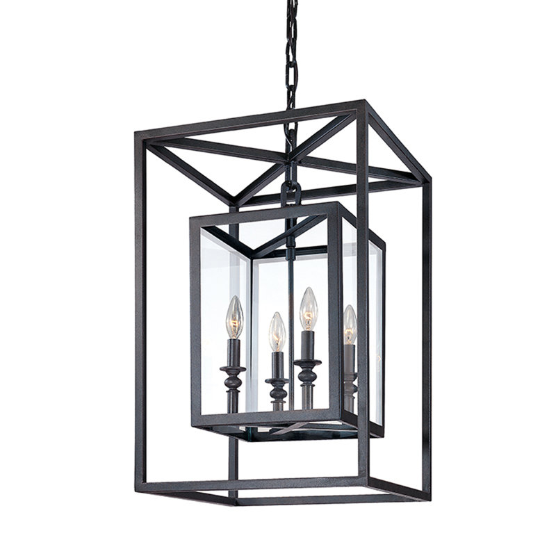 Lustre rectangulaire à 4 lumières Morgan