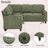 L-Shaped Sectional Sofa Bed with Pull-Out Bed & Storage-745014675