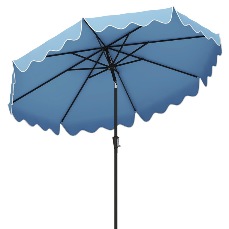 271cm Beach Parasol, Blue