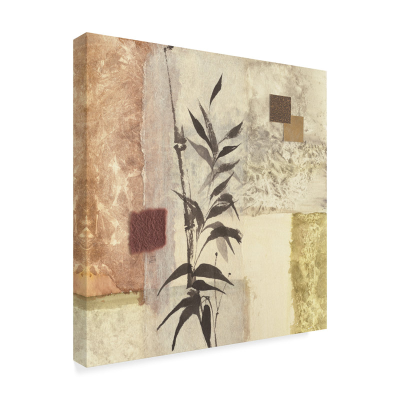 « texture bambou i », reproduction de peinture à l’acrylique sur toile tendue, H 24 po x l 24 po x P 2 po