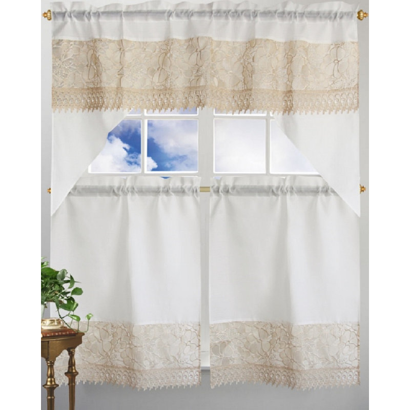Meika Ruffled Kitchen Curtain
