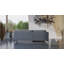 Hundo Cord Corner Sofa with Metal Black Legs and Loose Cushions-573360217-573360218