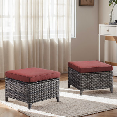 Naresa Upholstered Outdoor Ottoman