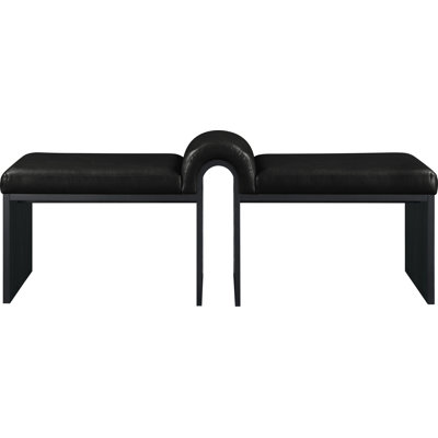 Delphine Vegan Leather Bench