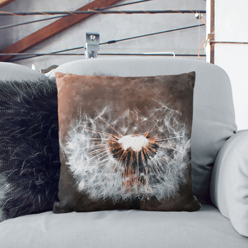 Square Throw Cushion, Black, 40cm H x 40cm W x 15cm D