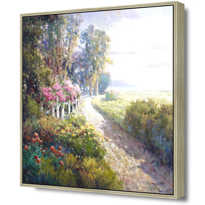 Morning Along The Fence Line Print