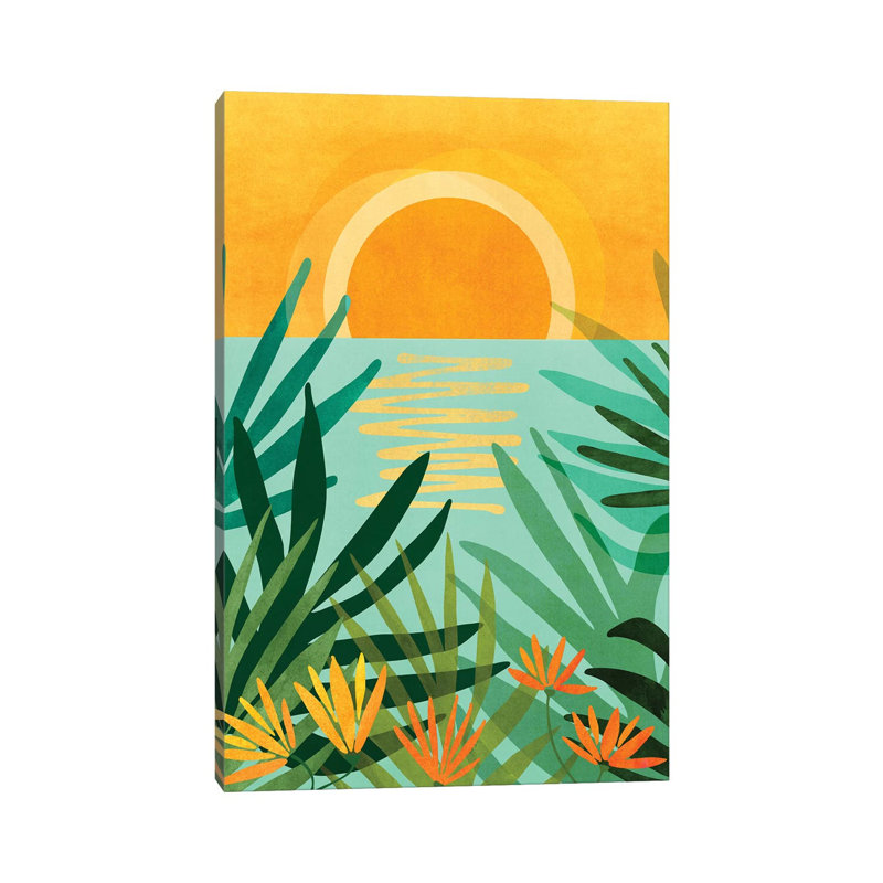 Paix tropicale par Modern Tropical - impression sur toile tendue, H 40 po x l 26 po x P 1,5 po