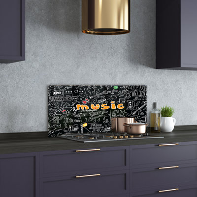 Sidonie 50cm W x 100cm L Glass Peel and Stick Panel