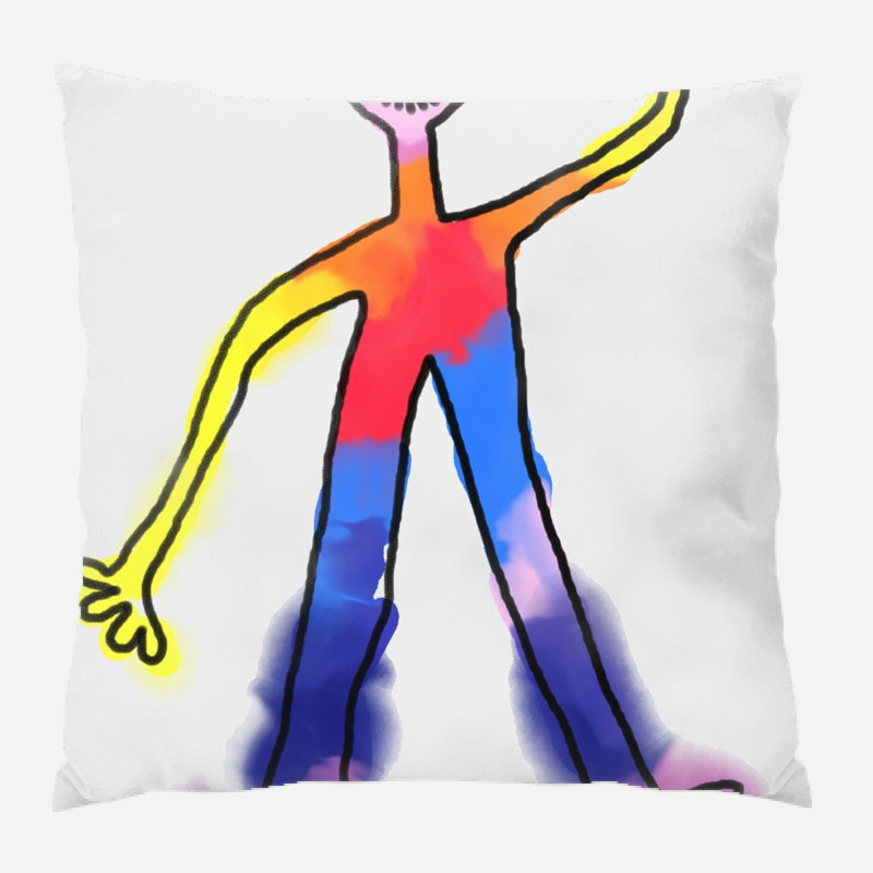 Coussin décoratif people Burress, Microsuède, Intérieur
