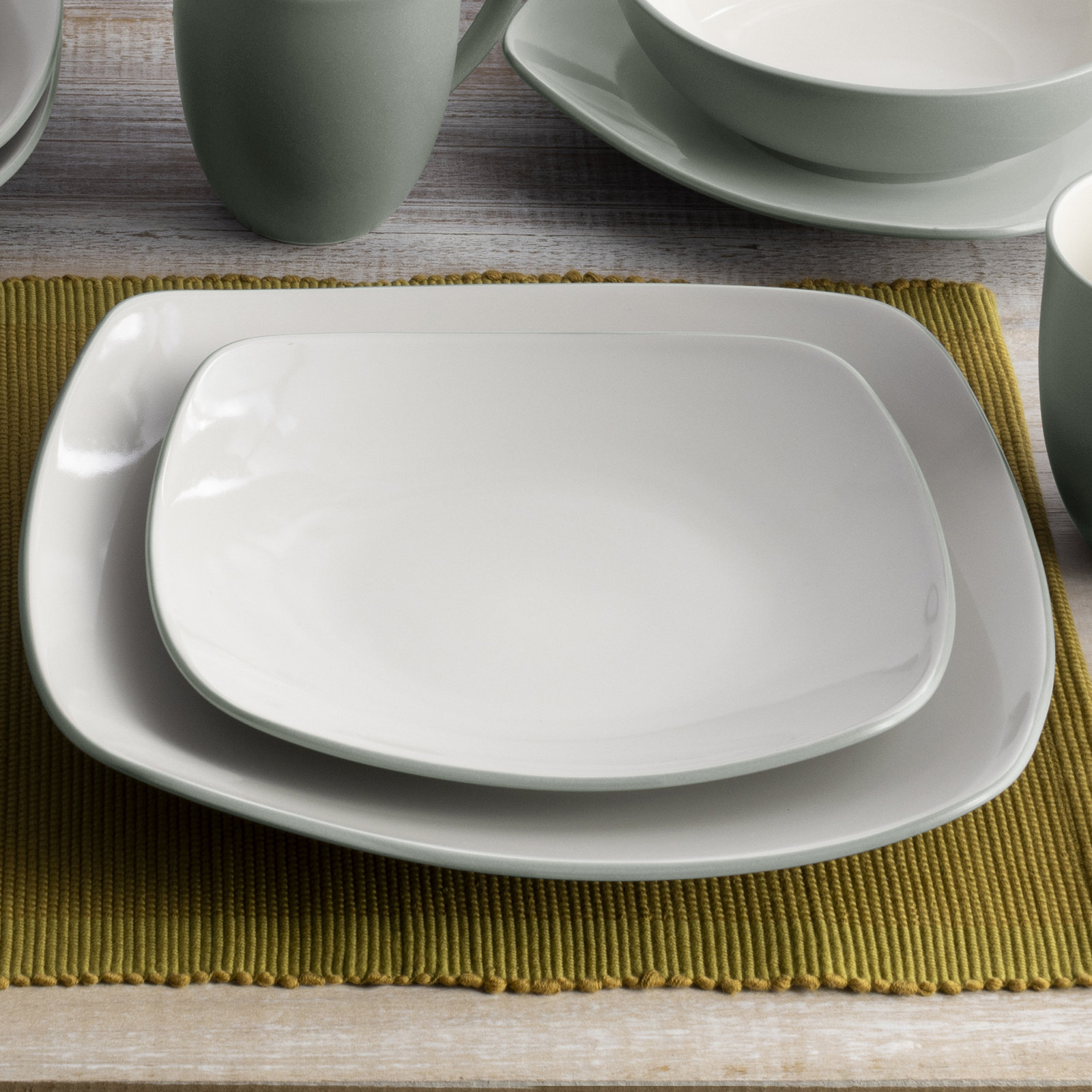 Noritake Colorwave Square Salad Plates, 8-1/4", Green