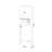 Bathroom Cabinet For Over Toilet - Spacious, Adjustable Shelf, White, 23.89x7.72x68.37 Inch White Organizer Stylish,