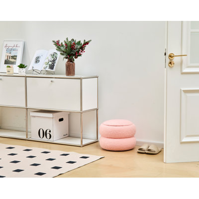 Upholstered Pouf by Ebern Designs