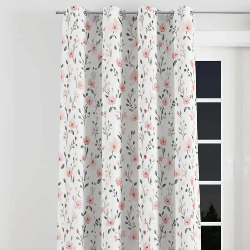 Rideau obscurcissant pour fille - 1 panneau à œillets Fresh Baist, L 52 po x L 108 po, Œillets argentés