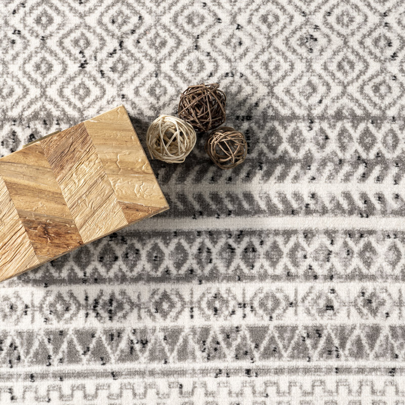 Tapis gris Amira, Rectangle 12 pi x 15 pi