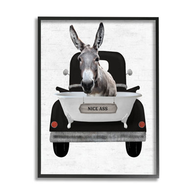 Ax-786-Giclee " Nice Ass Donkey Phrase " by Lettered And Lined