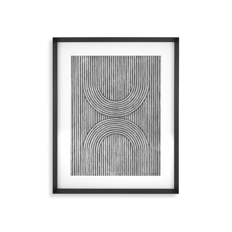 Cedar Grooves Framed Graphic Art