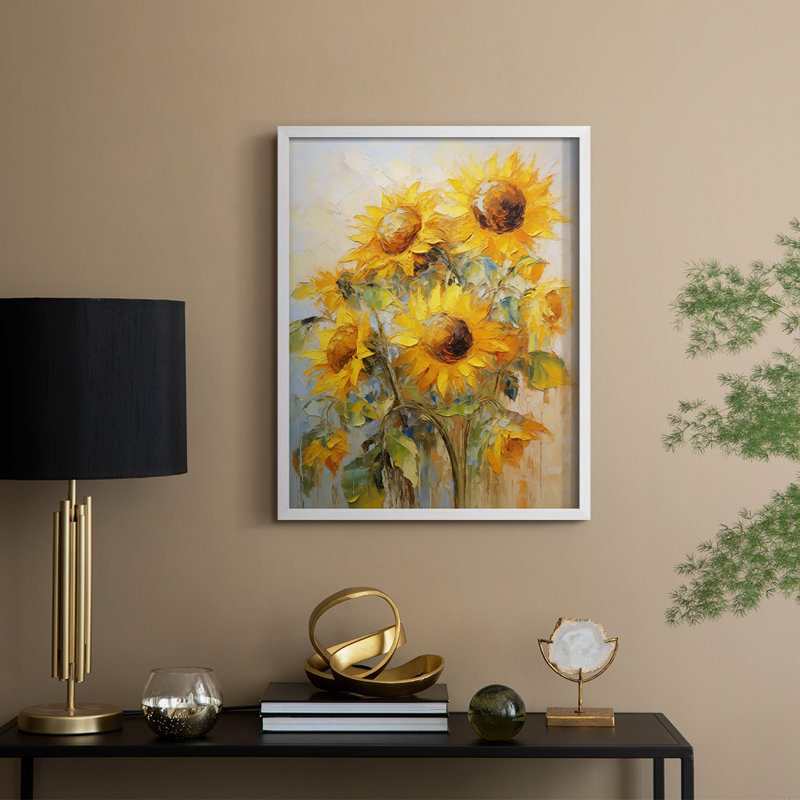 Série FLORAL CDLVII - reproduction encadrée de qualité supérieure - prête à être accrochée - aucun clou requis