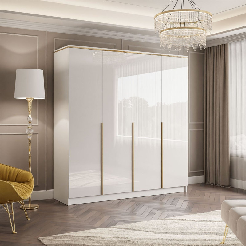 4 Door Manufactured Wood Wardrobe