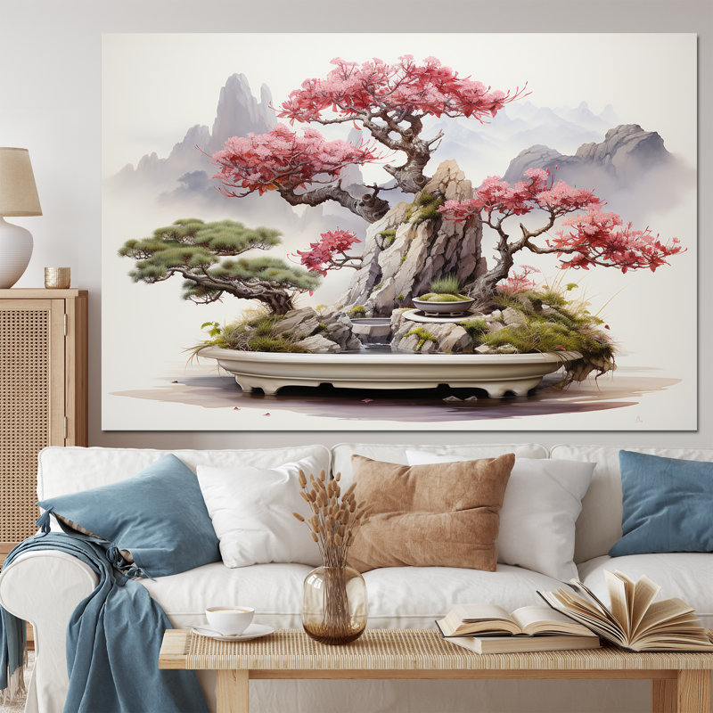 Art asiatique sur toile Bonsais, art asiatique
