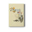 «Illustrated State-Florida», reproduction sur toile tendue-642463053