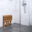 Banc de douche en teck de 20 po de largeur