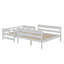 Wood Twin XL Over Queen Bunk Bed With Ladder