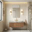 Meuble-lavabo flottant avec espace de rangement multifonctionnel et 3 trous de robinet pré-percés-396078933