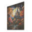 Pop Art Curch At Moon Landscape II - Church On Wood Print-229326487