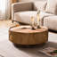 Table basse élégante et moderne avec motif cannelé à la main