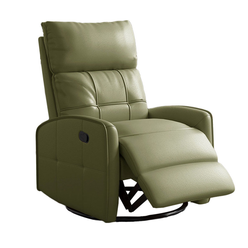 Fauteuil inclinable 360 ° rotatif et confortable, Similicuir vert
