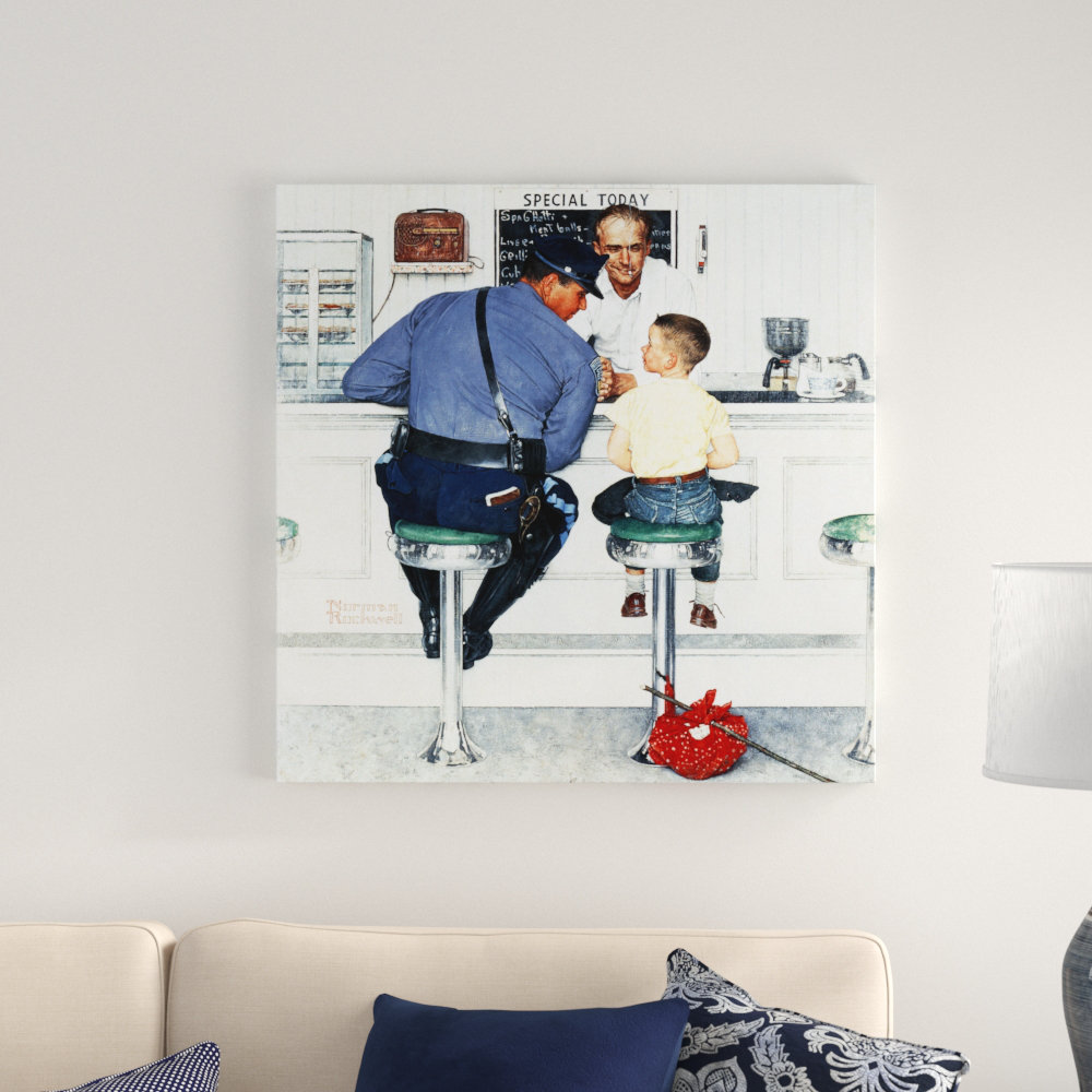 'Runaway' by Norman Rockwell - Wrapped Canvas Photograph on Canvas Red Barrel Studio® 