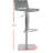 Barber Swivel Upholstered Adjustable Height Counter Stool with Metal Frame-2005715503