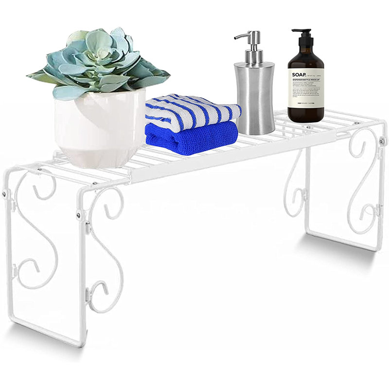 Adjustable Over The Sink Dish Rack, White