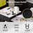 3 Piece Kitchen Bar Table Set Kitchen Island Set With 2 Stools, Island Table Set With Seating, Storage Cabinet, Drawers