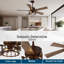 52 Inch Farmhouse Caged Ceiling Fan