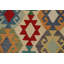 Tapis oriental à motif géométrique Kilim All-Over 8 x 10