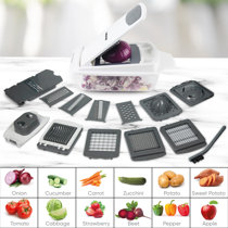 25in1 Multifunctional Vegetable Chopper With 10 Blades, Onion