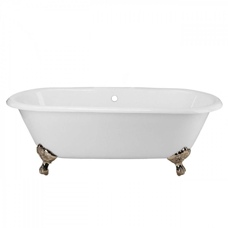 Baignoire de trempage sur pattes 61 "x 31" Cambridge, Nickel poli