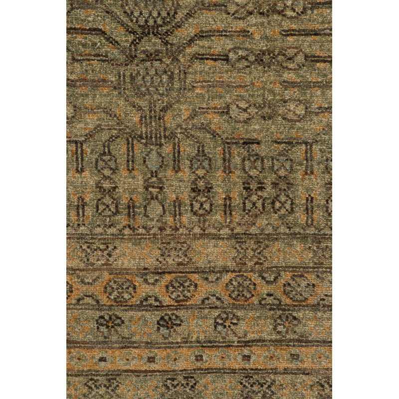 Hand Knotted Wool Area Rug