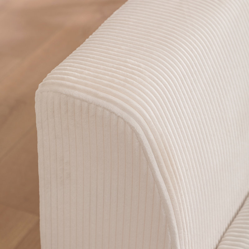 Fauteuil-lit rembourré Chaise longue, Beige